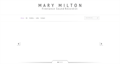 Desktop Screenshot of marymilton.co.uk